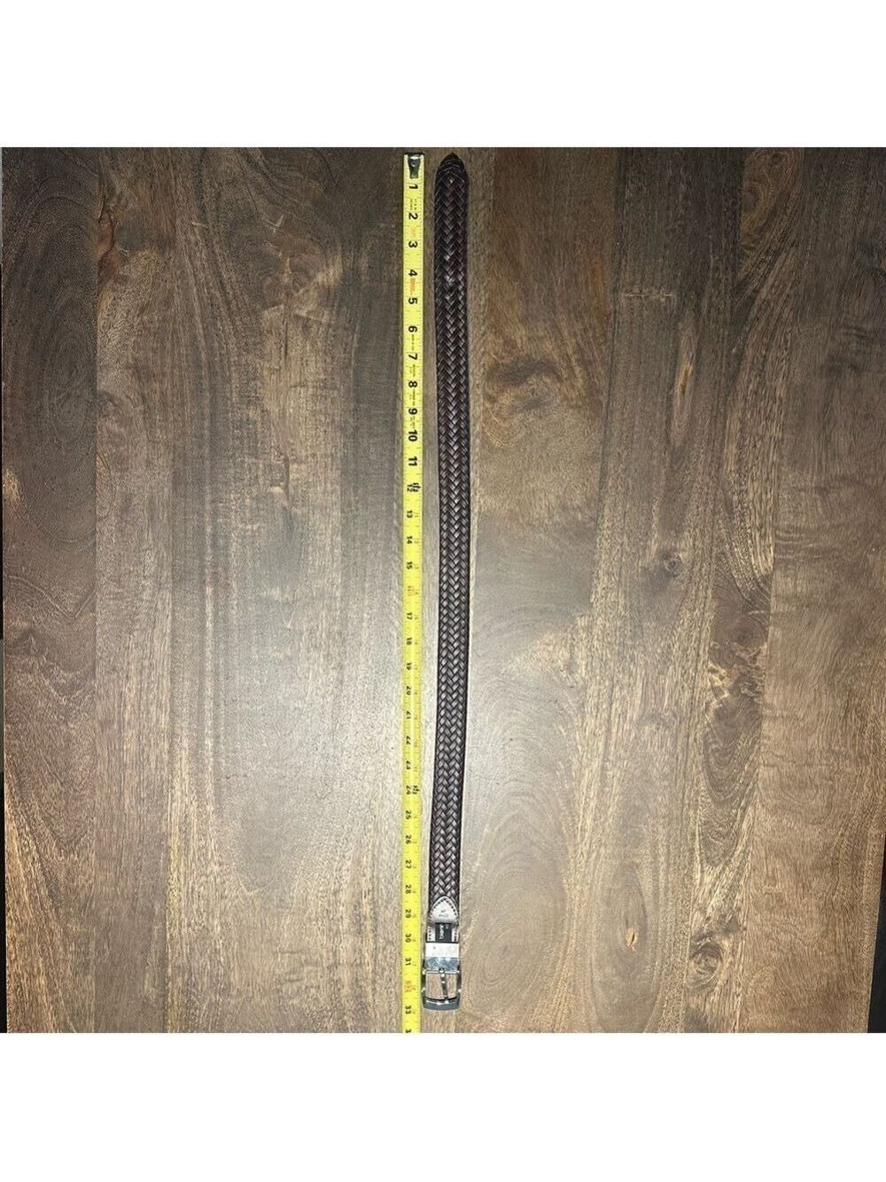 Bloomingdales Reversible Boys Brown and Black Braided Belt Size 24 - Picture 12 of 16